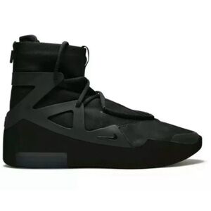 Brand New Nike Air Fear of God 1 Triple Black Size 10.5 Original Box and Receipt